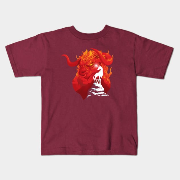 The Last Unicorn Kids T-Shirt by jpowersart